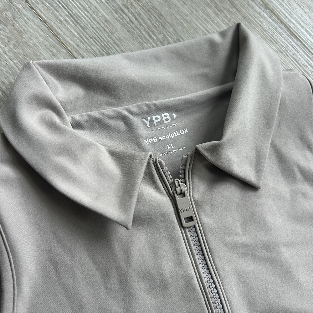 Abercrombie & Fitch YPB Sculpt Lux Polo Tank Size XL Beige - Picture 2 of 9